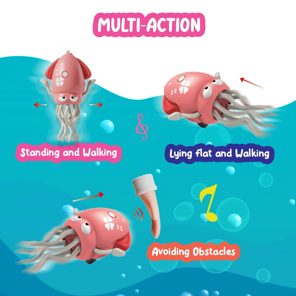 Dancing Squid Baby Toy – Crawling, Music & LED Magic for Active Playtime