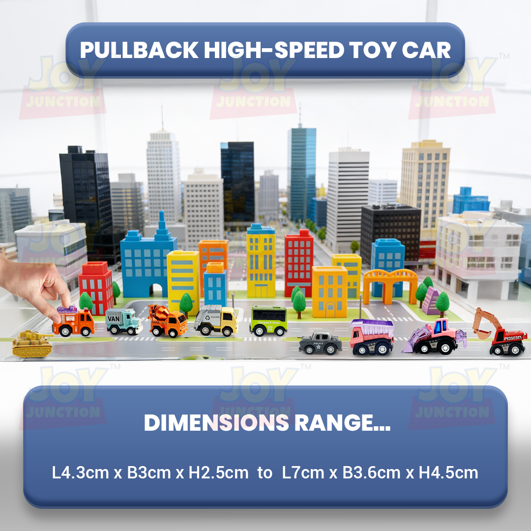 Mini Racer High Speed Pullback Assorted Model Toys (Pack of 10 Multicolors) - Joy Junction Uncategorized (Image 4)