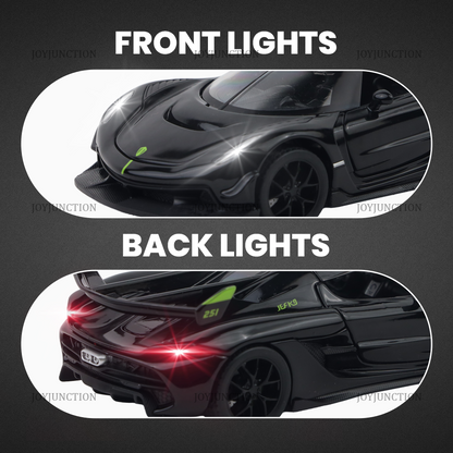 Koengseg Jesko Diecast Car 1:32 Scale – Metal Model with Lights, Sound & Pull-Back Action