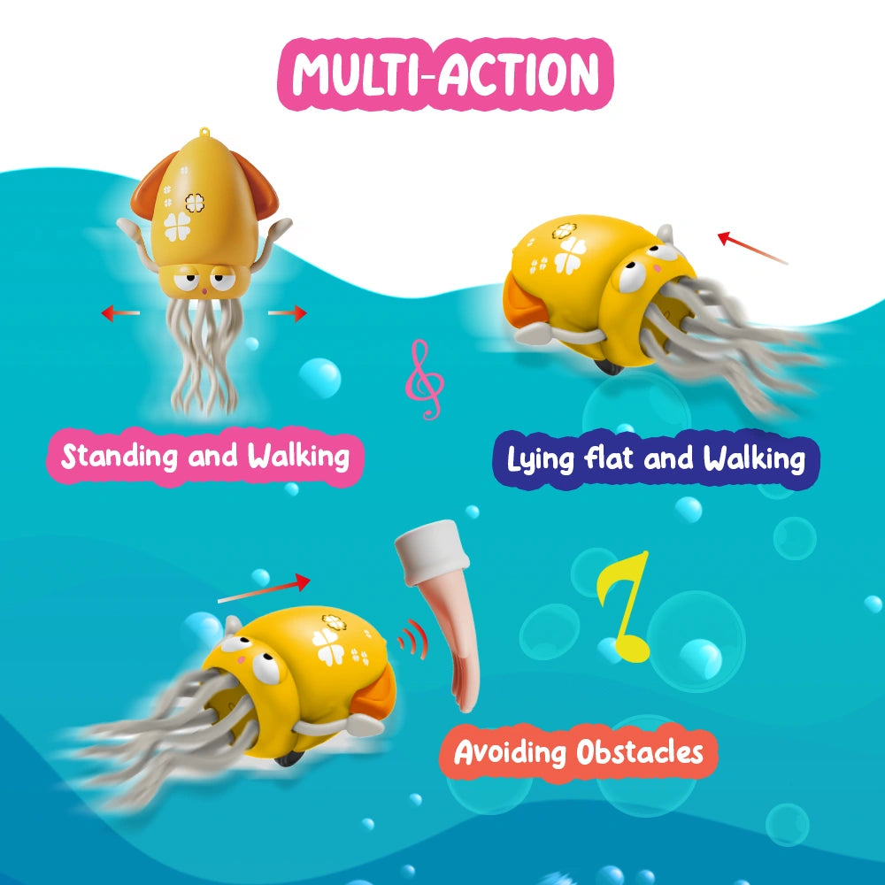 Dancing Squid Baby Toy – Crawling, Music & LED Magic for Active Playtime