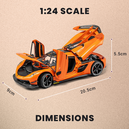 Koenigsegg 1:24 Scale Model Car with Smoke Effect