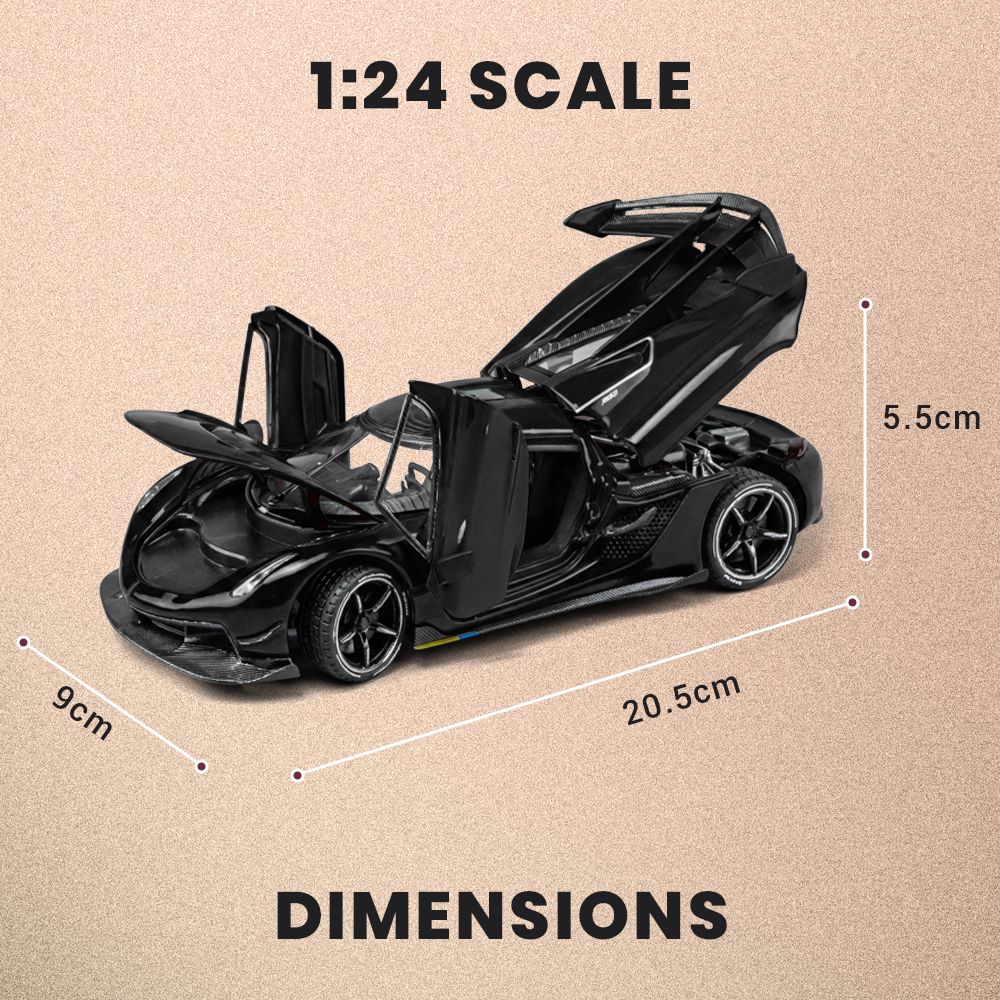 Koenigsegg 1:24 Scale Model Car with Smoke Effect