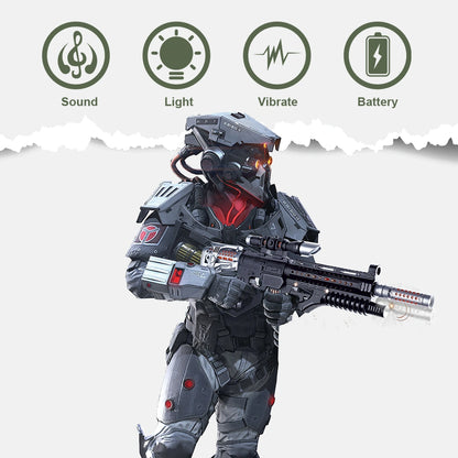 Military Camouflage Gun Toy for Kids – Light, Sound and Vibration Action