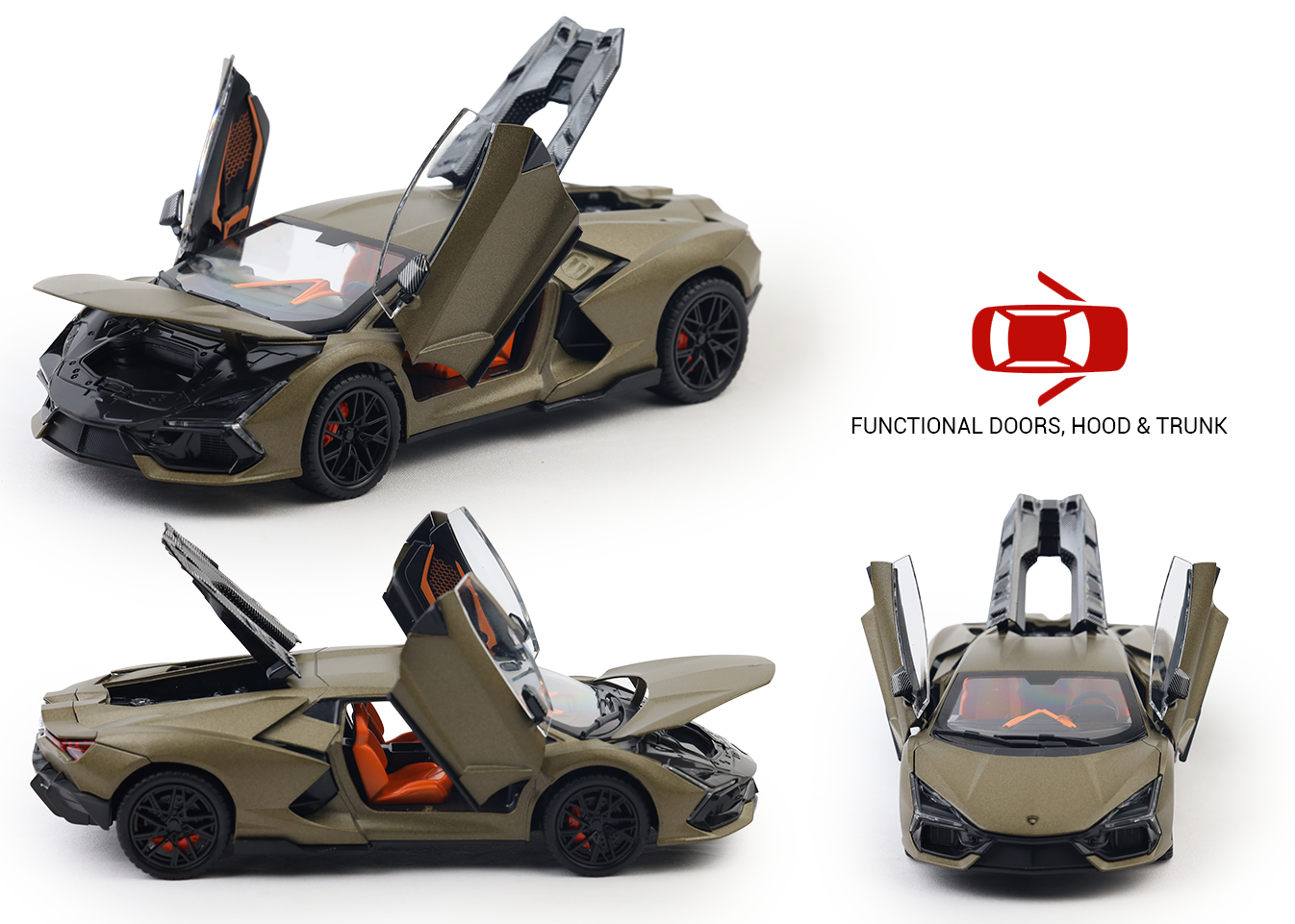 Lamborghini Daniel Street 1:24 Scale Model Car - Image 17