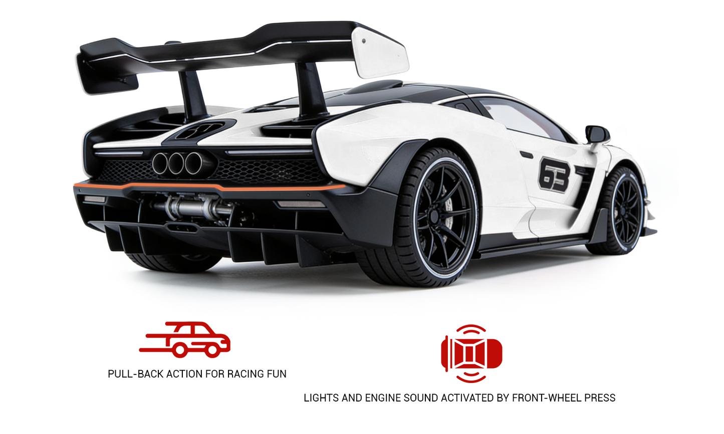 Lamborghini 1:32 Scale Alloy Metal Pullback Toy car with Openable Doors Light Music