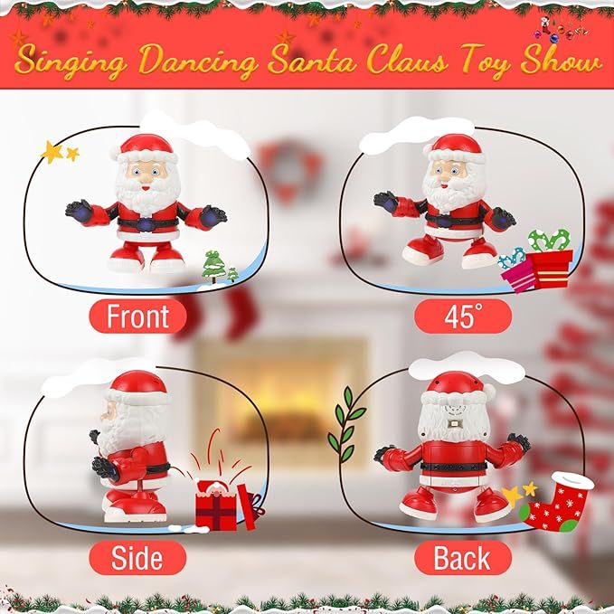 Electric Breakdancing Santa Claus – Singing, Dancing & 360° Rotating Musical Holiday Toy