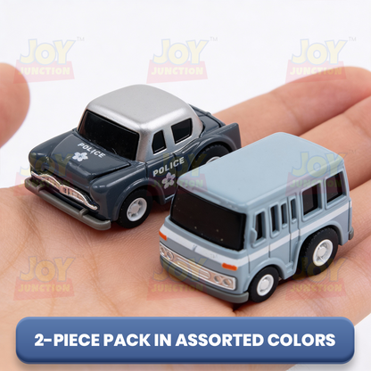 Mini Racer High Speed Transport-Series, Police-Car & Van Pullback Toy (Pack of 2 Multicolors) - Joy Junction Uncategorized (I