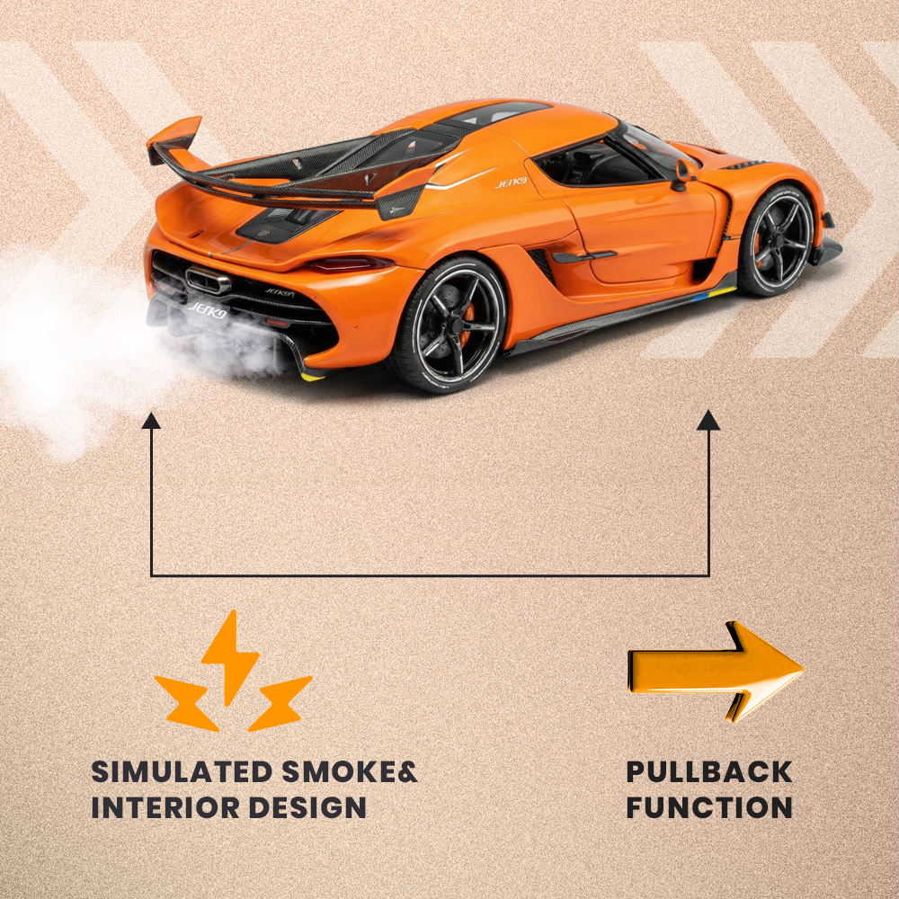 Koenigsegg 1:24 Scale Model Car with Smoke Effect