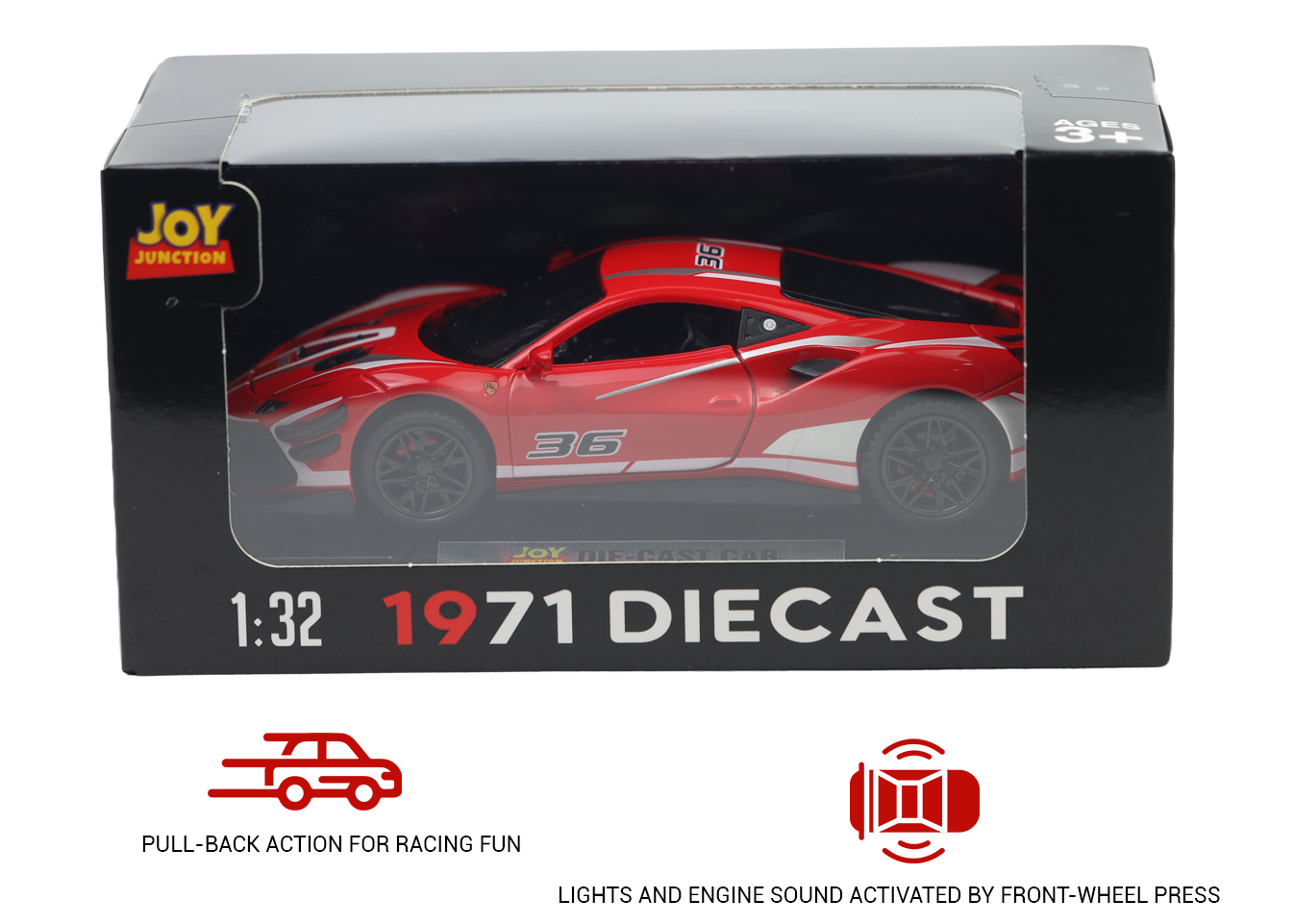 Ferrari 488 Track Version 1:32 Scale Model Car - Image 16
