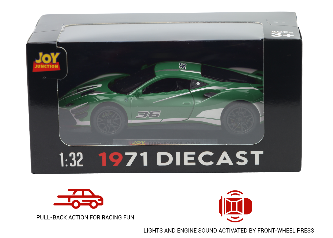 Ferrari 488 Track Version 1:32 Scale Model Car - Image 13