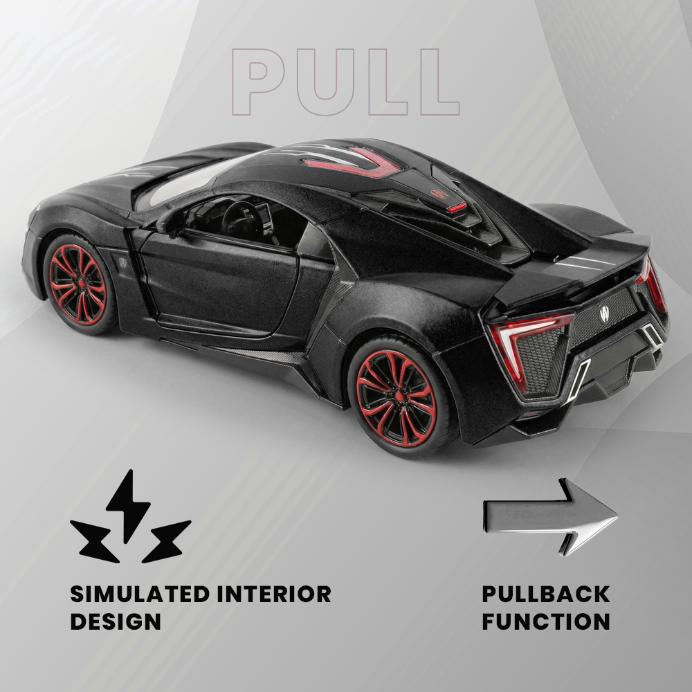 Lyken Super Run 1:24 Scale Model Car With Smoke Effect