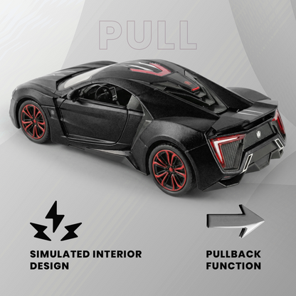 Lyken Super Run 1:24 Scale Model Car With Smoke Effect