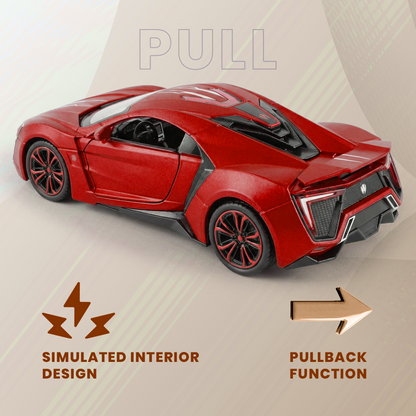 Lyken Super Run 1:24 Scale Model Car With Smoke Effect