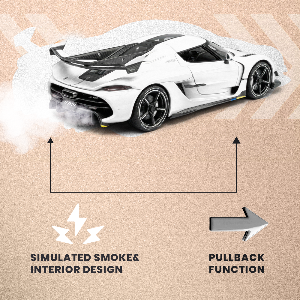 Koenigsegg 1:24 Scale Model Car with Smoke Effect