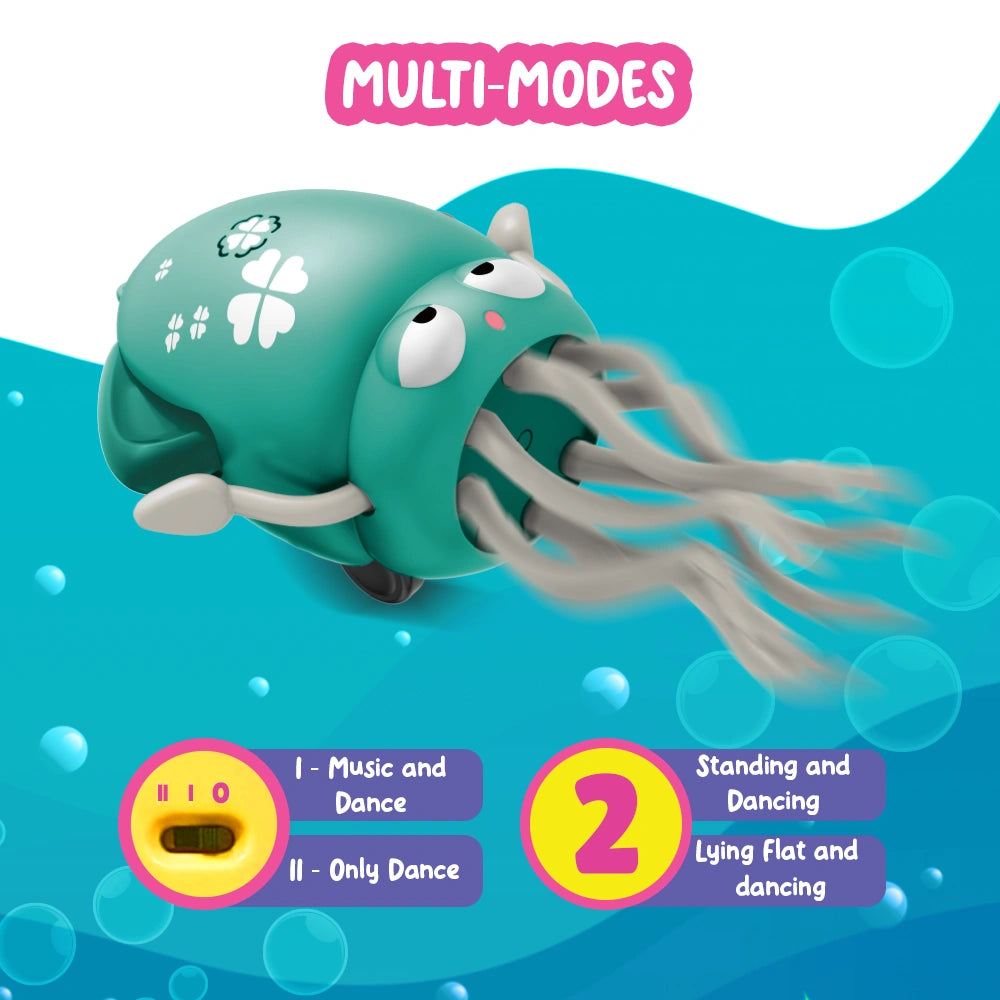 Dancing Squid Baby Toy – Crawling, Music & LED Magic for Active Playtime