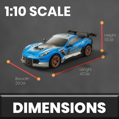 Sports Model High-Speed 1:10 Scale Remote Control Car