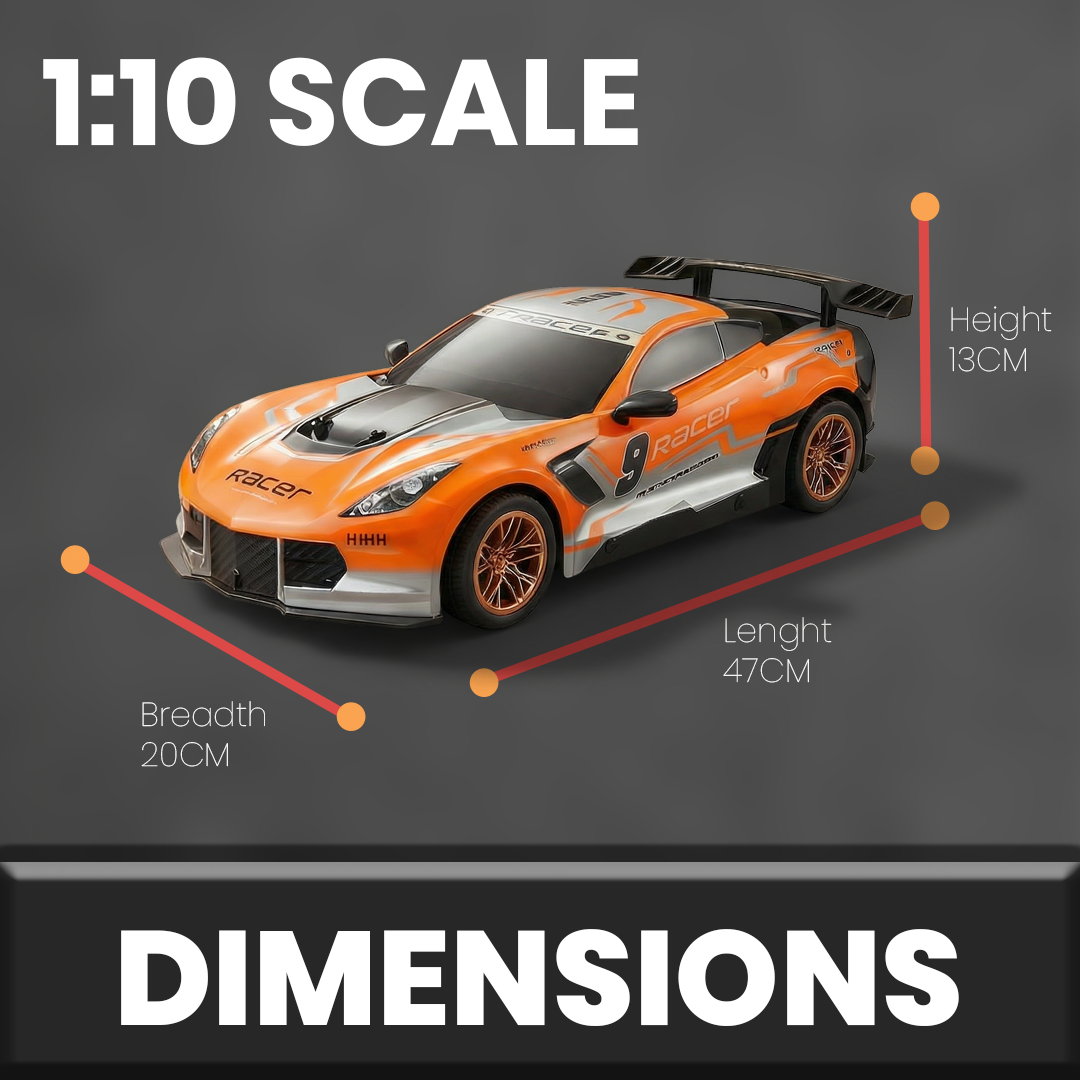 Sports Model High-Speed 1:10 Scale Remote Control Car