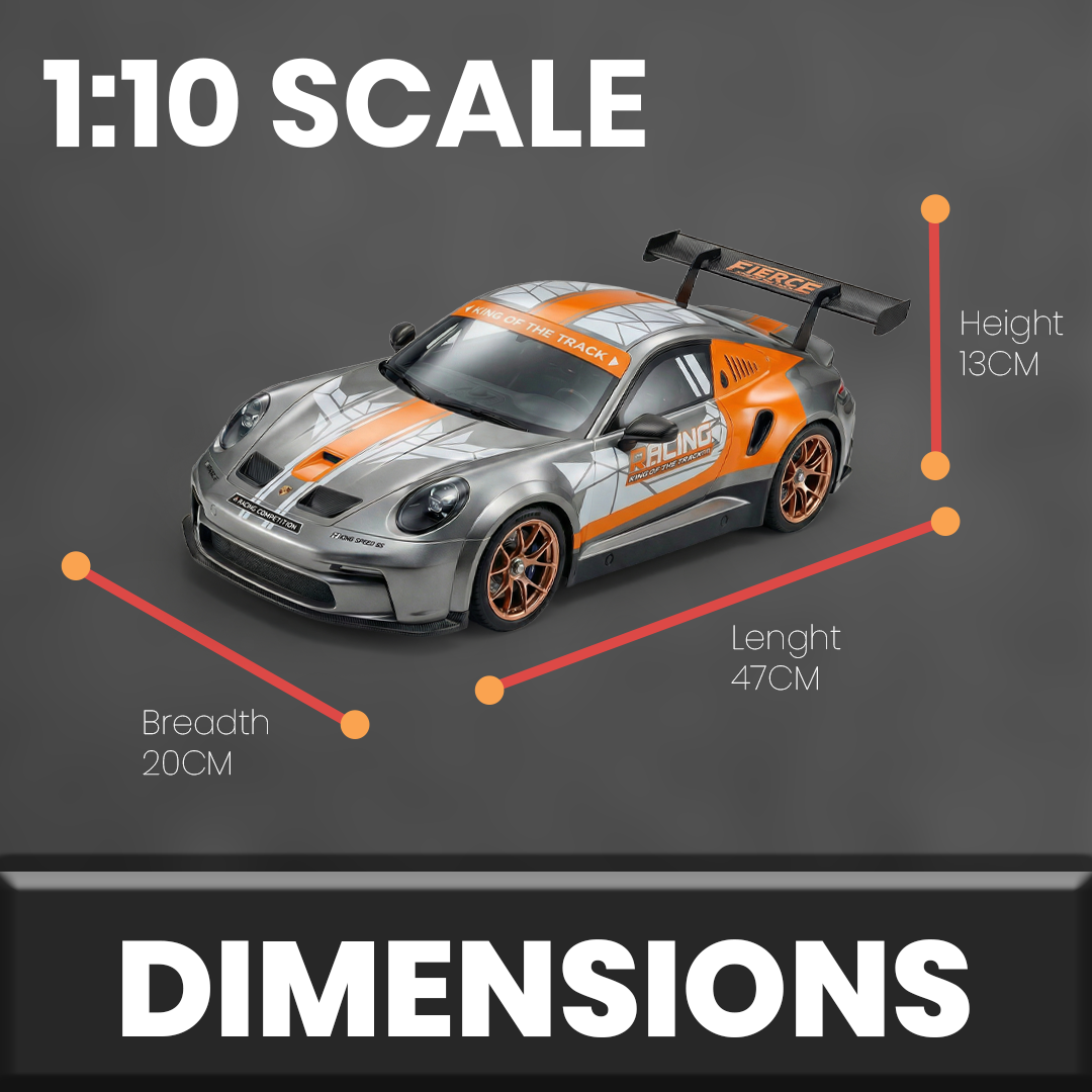 Porsche Model High-Speed 1:10 Scale Remote Control Car