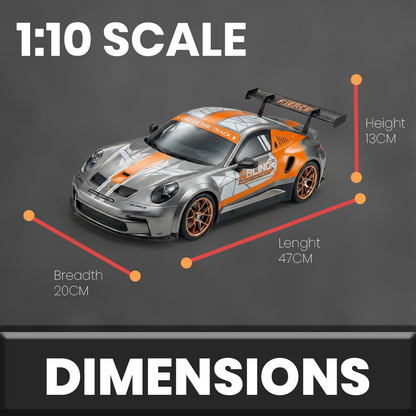 Porsche Model High-Speed 1:10 Scale Remote Control Car