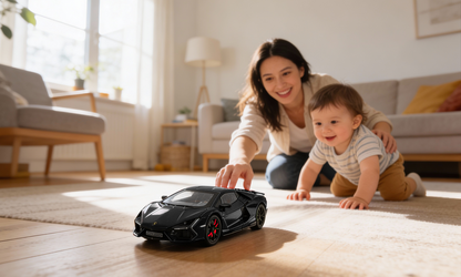 Lamborghini Revuelto 1:32 Scale Alloy Metal Pullback Toy car with Openable Doors Light Music