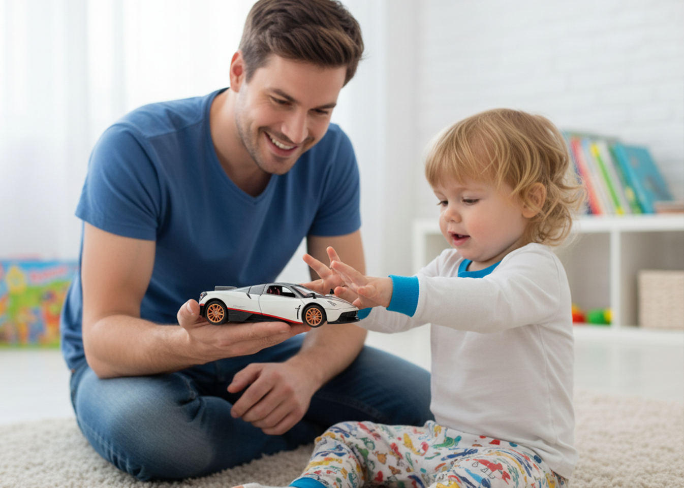 Pagani Fengshen 1:32 Scale Alloy Metal Pullback Toy car with Openable Doors Light Music