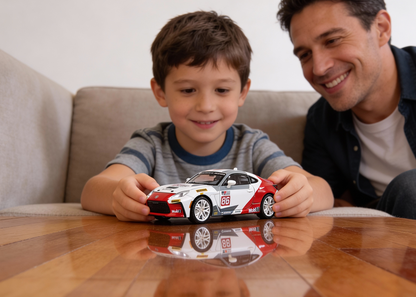 Toyota GR-86 1:32 Scale Alloy Metal Pullback Toy car with Openable Doors Light Music - Image 19