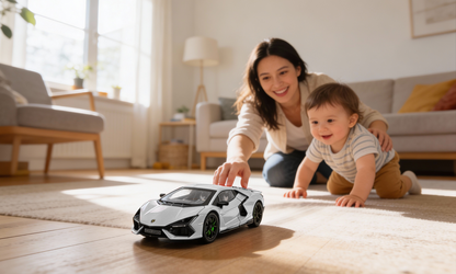 Lamborghini Revuelto 1:32 Scale Alloy Metal Pullback Toy car with Openable Doors Light Music