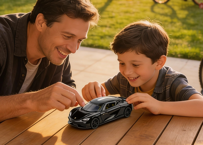 Koengseg 1:32 Scale Alloy Metal Pullback Toy car with Openable Doors Light Music