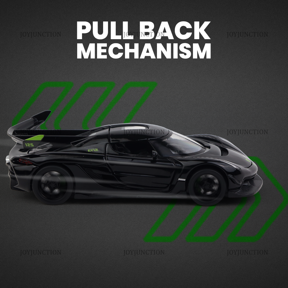 Koengseg Jesko Diecast Car 1:32 Scale – Metal Model with Lights, Sound & Pull-Back Action