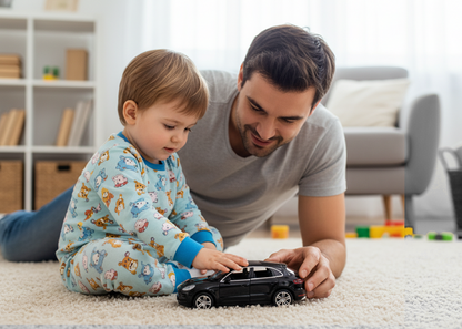 Porsche Macan 1:32 Scale Alloy Metal Pullback Toy car with Openable Doors Light Music