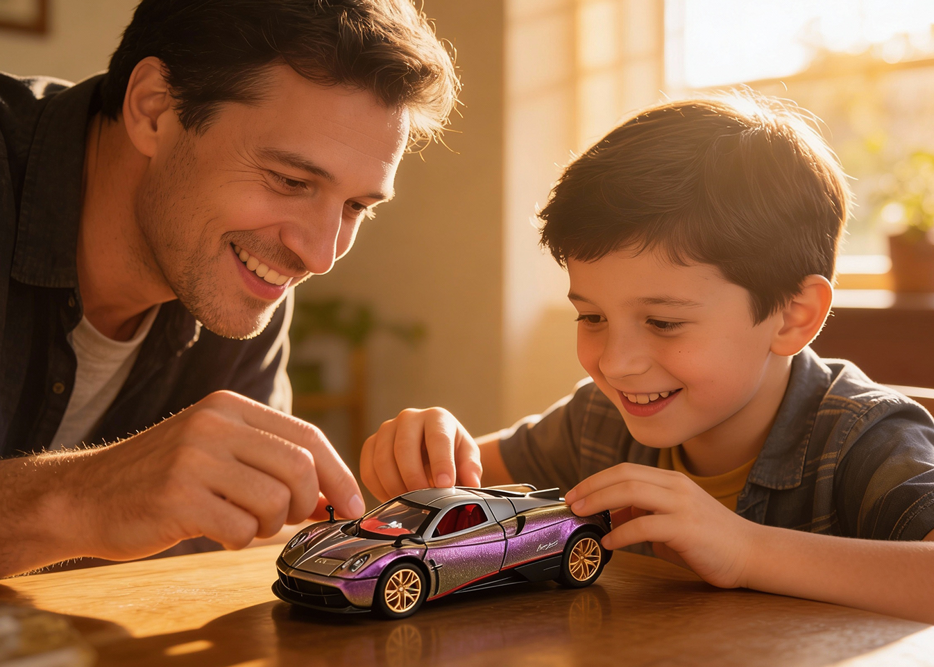 Pagani Fengshen 1:32 Scale Alloy Metal Pullback Toy car with Openable Doors Light Music