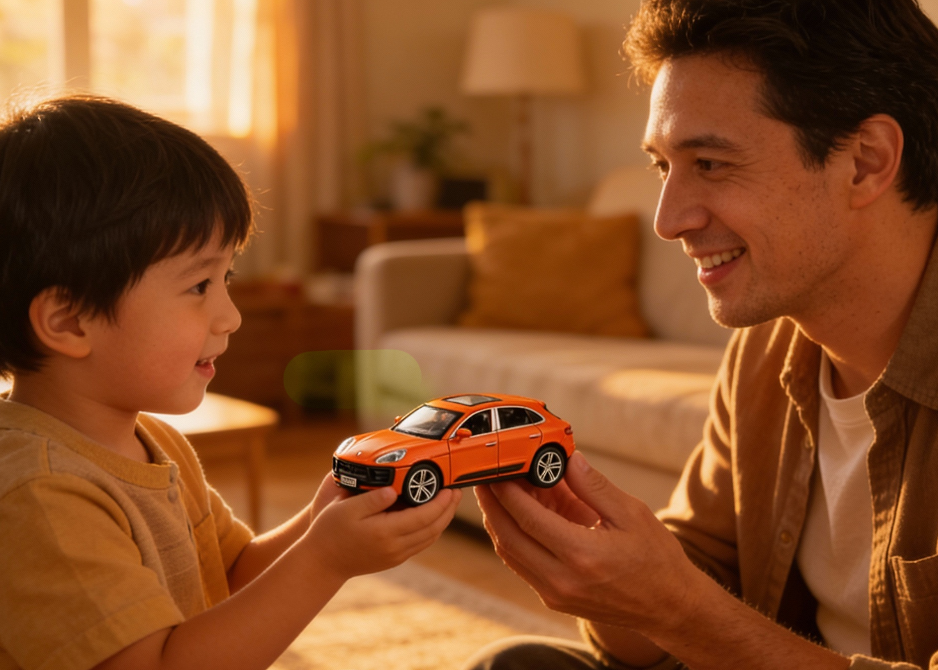 Porsche Macan 1:32 Scale Alloy Metal Pullback Toy car with Openable Doors Light Music