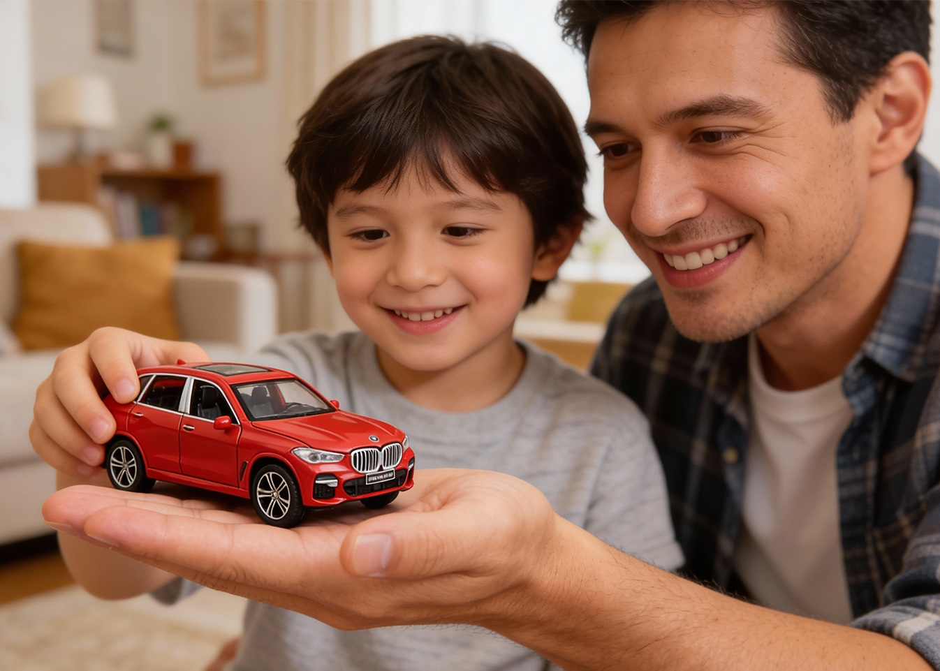 BMW X5 1:32 Scale Alloy Metal Pullback Toy car with Openable Doors Light Music