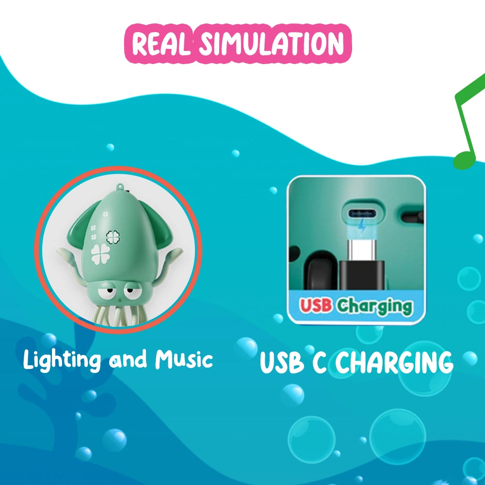 Dancing Squid Baby Toy – Crawling, Music & LED Magic for Active Playtime