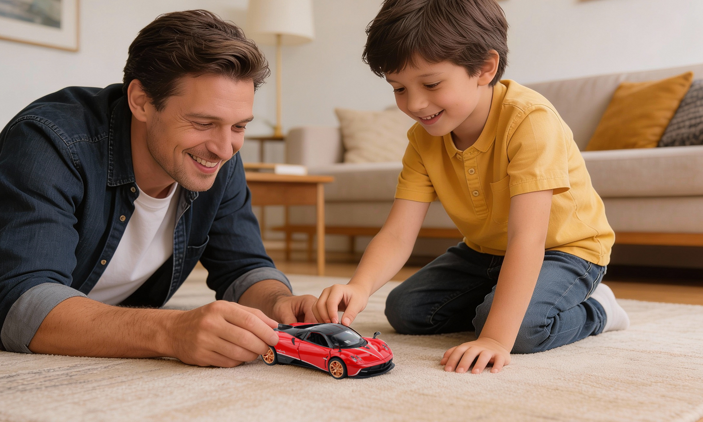 Pagani Huayra 1:32 Scale Alloy Metal Pullback Toy car with Openable Doors Light Music