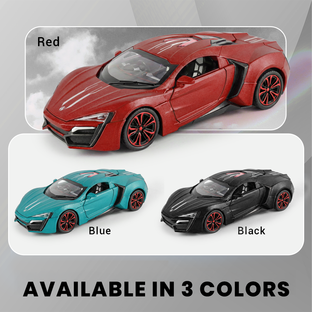 Lyken Super Run 1:24 Scale Model Car With Smoke Effect