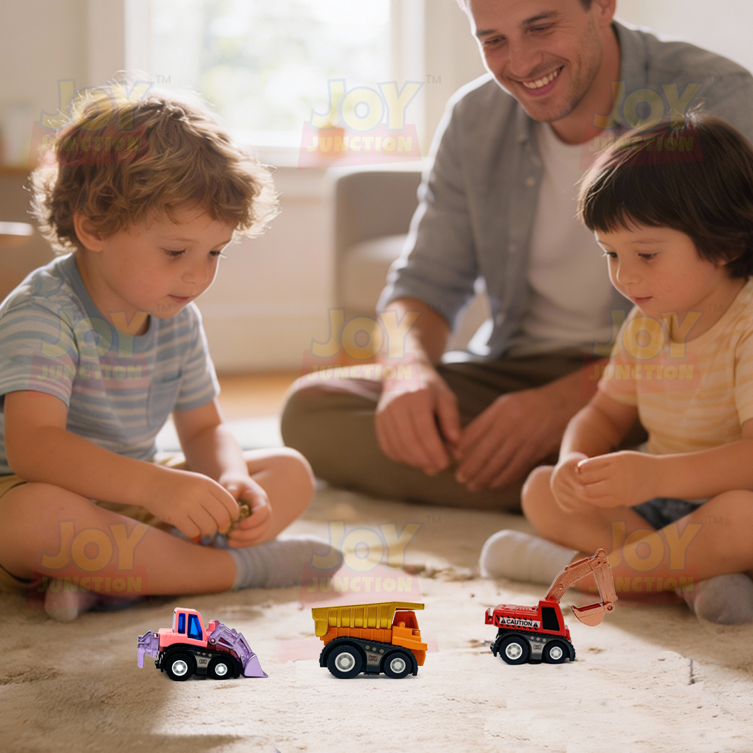 Mini Racer High Speed Engeering Series - Dipper,Digger,Lifter Pullback Toy (Pack of 3 Multicolors) - Joy Junction Uncategoriz