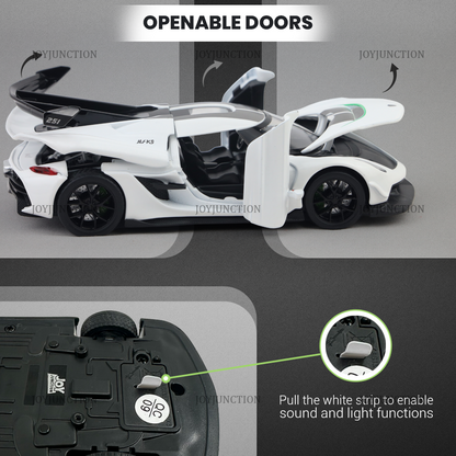 Koengseg Jesko Diecast Car 1:32 Scale – Metal Model with Lights, Sound & Pull-Back Action