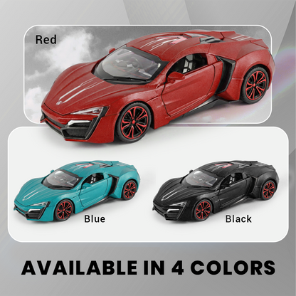 Lyken Super Run 1:24 Scale Model Car With Smoke Effect