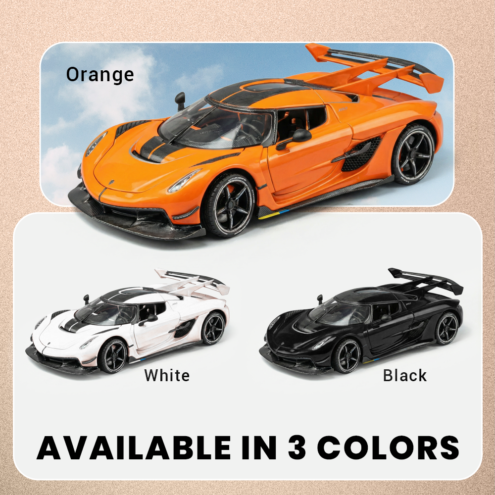 Koenigsegg 1:24 Scale Model Car with Smoke Effect