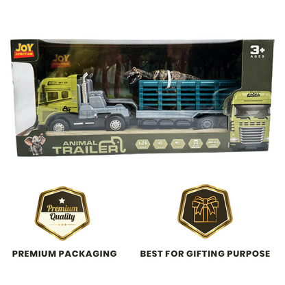 Rescue Series Alloy Trailer Truck - Tyrannosaurus Rex - Joy Junction Uncategorized (Image 8)