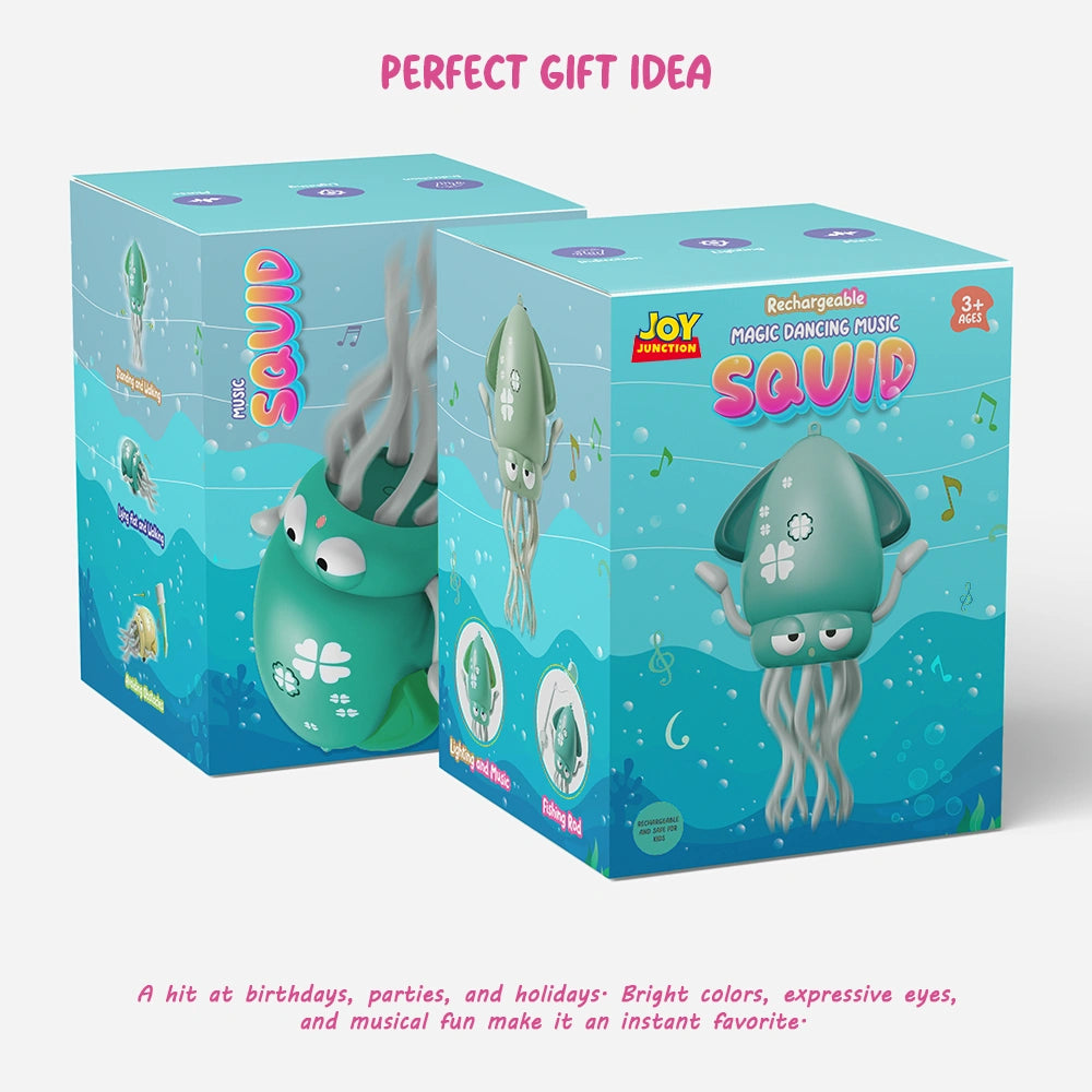 Dancing Squid Baby Toy – Crawling, Music & LED Magic for Active Playtime