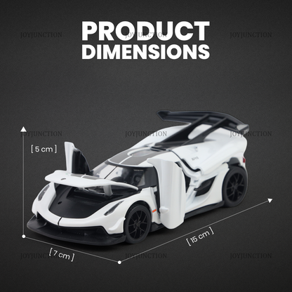 Koengseg Jesko Diecast Car 1:32 Scale – Metal Model with Lights, Sound & Pull-Back Action