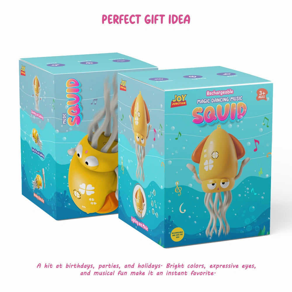 Dancing Squid Baby Toy – Crawling, Music & LED Magic for Active Playtime