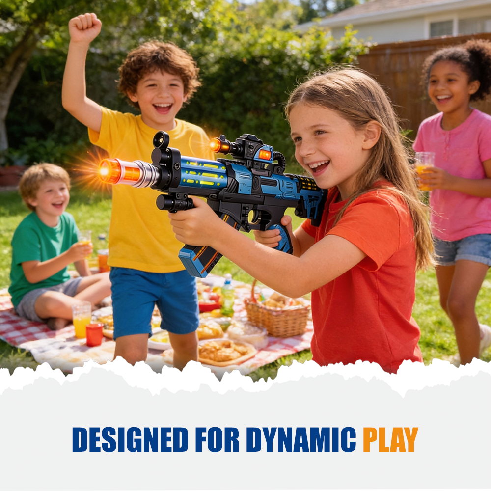 Military Defender Gun Toy for Kids – Light and Sound Action - Joy Junction Uncategorized (Image 8)