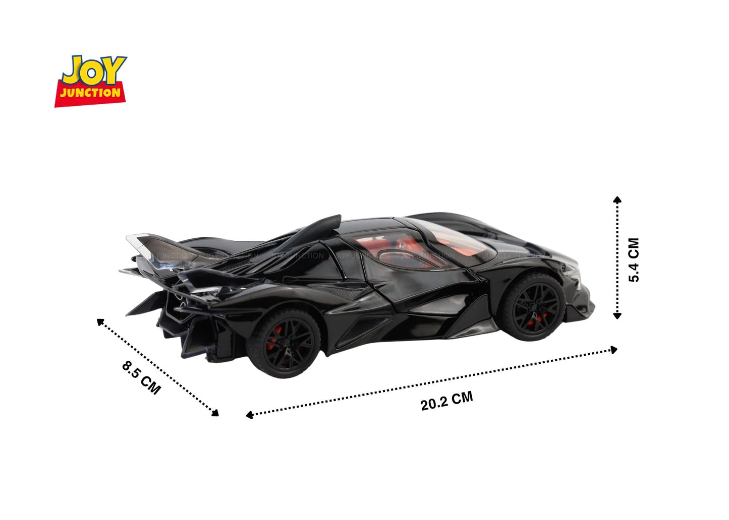 Apolloo EVO Metal Diecast Toy Car – 1:24 Scale Pull Back Model with Lights, Sound & Openable Doors