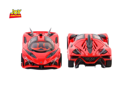 Apolloo EVO Metal Diecast Toy Car – 1:24 Scale Pull Back Model with Lights, Sound & Openable Doors