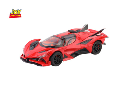 Apolloo EVO Metal Diecast Toy Car – 1:24 Scale Pull Back Model with Lights, Sound & Openable Doors