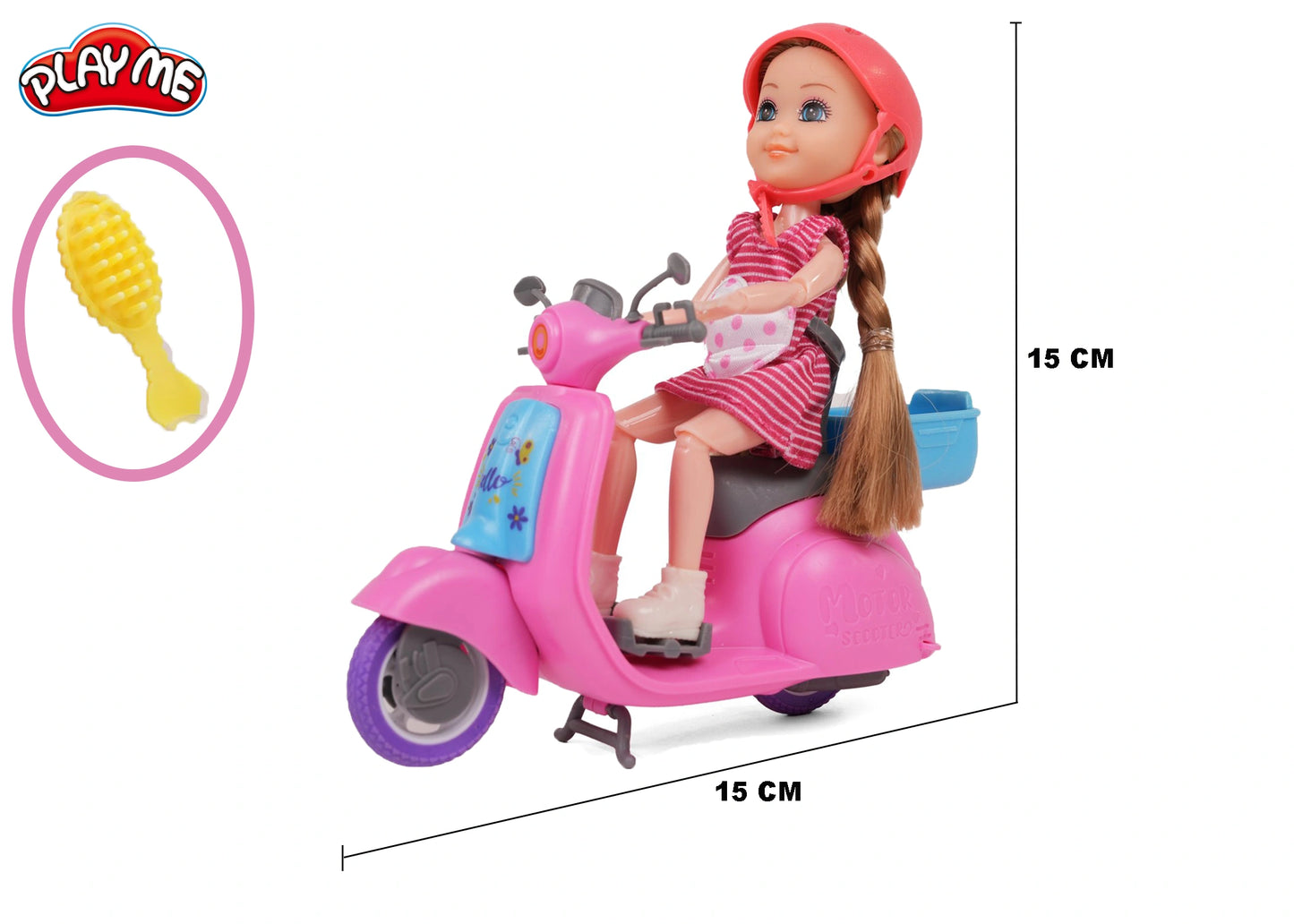 Diana Doll with Scooty & Accessories | Pretend Play Toy for Girls