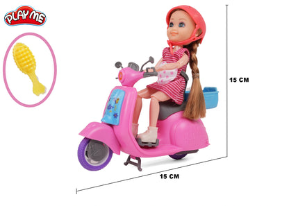Diana Doll with Scooty & Accessories | Pretend Play Toy for Girls